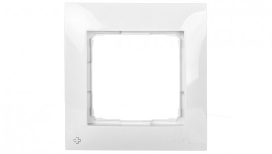 Simon 54 Premium Ramka pojedyncza antybakteryjna biała /do karton-gips/ DRK1/AB11