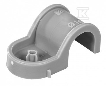 Uchwyt plastikowy do rurek instalacyjnych, pojedynczy, posadzkowy, wzmoniony PA, średnica 18 mm R-SC40-PCS-18