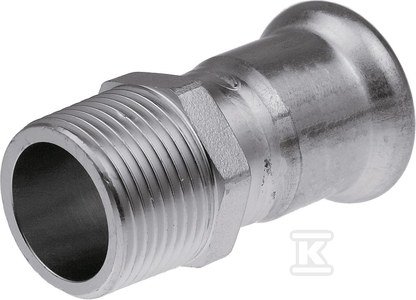ZŁĄCZKA Z GZ 35X1  INOX PRESS
