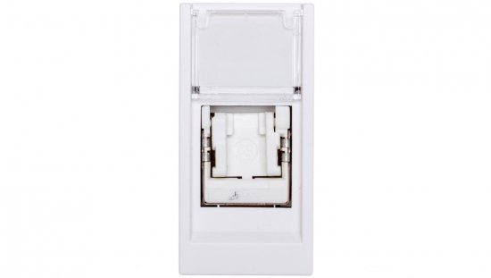 Systo Gniazdo komputerowe pojedyncze RJ45 Cat.5E FTP 1 moduł biały WS213