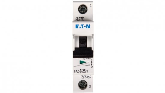 Wyłącznik nadprądowy 1P C 25A 15kA AC FAZ C25/1 278563