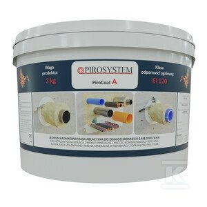 Pasta ogniochronna PiroCoat A, opakowanie handlowe 3kg PIROSYSTEM_ONNLINE PH-0006