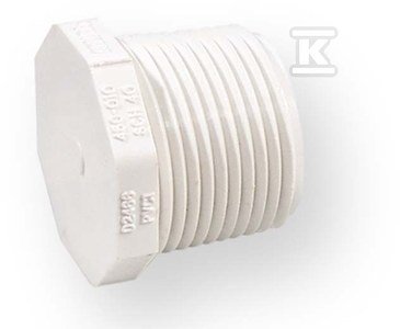 KOREK Z GWINTEM WKRĘTNY GZ PVC 3/4