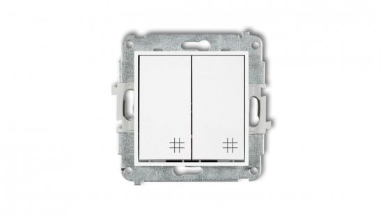 ICON Mechanizm łącznika podwójnego krzyżowego biały mat 25IWP-66