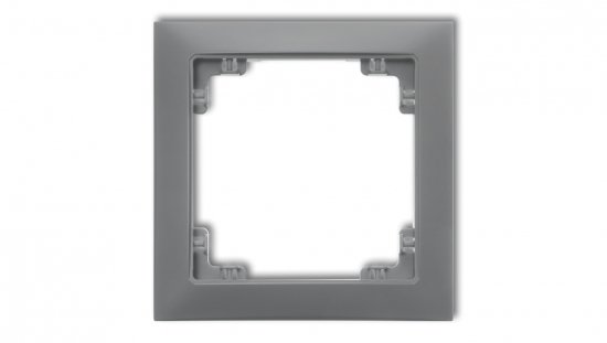 DECO Ramka uniwersalna pojedyncza z tworzywa DECO Soft szary mat 27DRSO-1