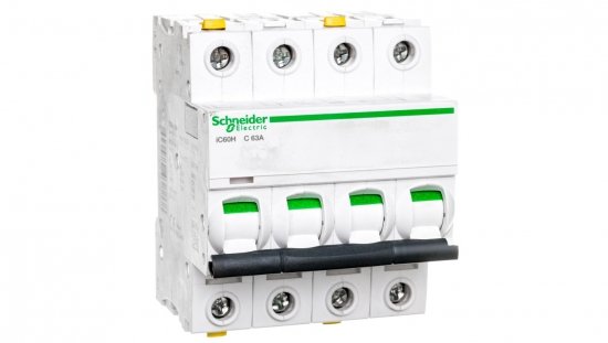 Wyłącznik nadprądowy 4P C 63A 10kA AC iC60H-C63-4 A9F07463