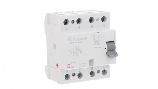 Wyłącznik różnicowoprądowy 4P 40A 0,03A typ AC EFI-P4 AC 40/0.03 002061612