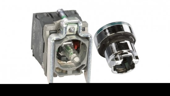 Przycisk sterowniczy 22mm zielony z samopowrotem z podświetleniem 1Z 1R XB4BW33B5
