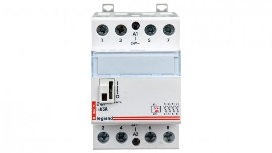 Stycznik modułowy 63A 4Z 0R 24V AC SM363 412512