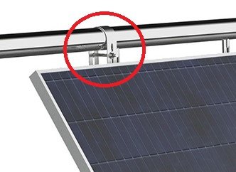 Balkonowa konstrukcja z podwójną regulacją do montażu paneli słonecznych 22°-50° (TYP1)
