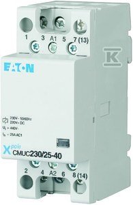 Stycznik instalacyjny z cewką AC/DC CMUC230/25-31 137401