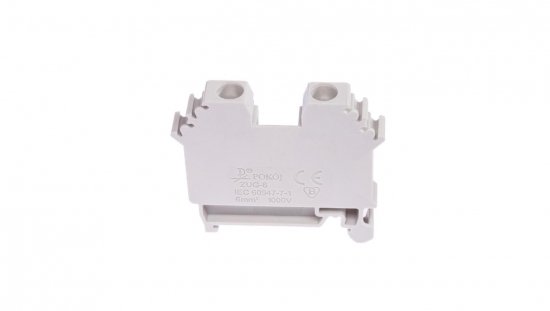 Złączka szynowa 0,5-6 mm2 szara ZUG-6 A11-A338