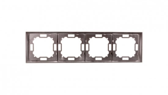 Simon Basic Neos Ramka poczwórna stal inox BMRC4/21