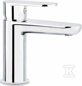 Bateria umywalkowa Deante Alpinia chrom, stojąca bez zamknięcia Odpływu