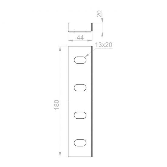 Łącznik ceownika LC40H20 660500