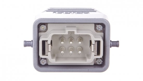 Zestaw kompletny 6 PE stykowy męski /obudowa wtyczki   wkład/ KIT H-BE 6 SS TG M20 75009635