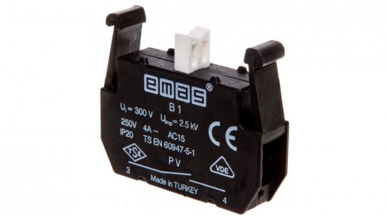 Element łączeniowy 1NO do kaset sterowniczych PV, T0-PVB1