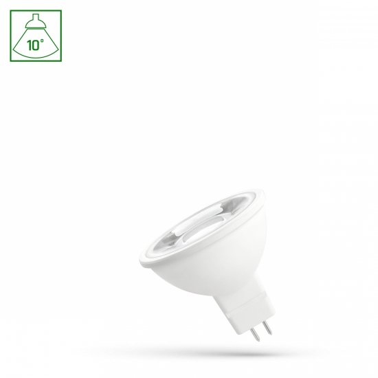 LED MR16 12V 5W SMD 10st NW z soczewką SPECTRUM