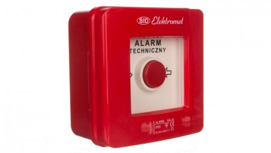 Wyłącznik alarmowy 2Z 12A /ALARM TECHNICZNY/ IP55 WA-2s 921403