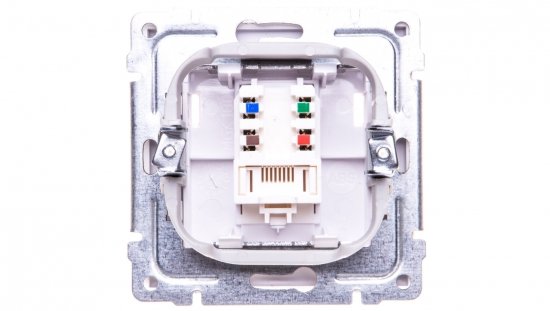 KOS66 Gniazdo komputerowe pojedyncze RJ45 MOLEX kat.5e nieekranowane białe 660465