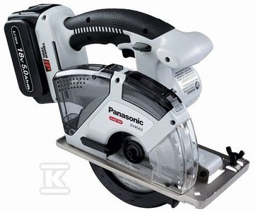Zestaw PANASONIC Pilarka tarczowa 18V z 2 x 18V 5.0Ah Li-ion + ładowarka, z Systainer (14.4V współpracująca)