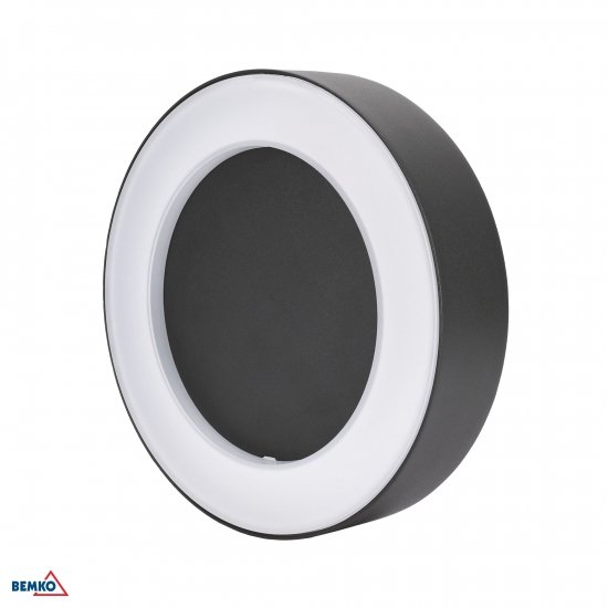 OPRAWA ELEWACYJNA VALIT 10W 3000K 800LM IP65 200X45MM OKRĄGŁA GRAFIT