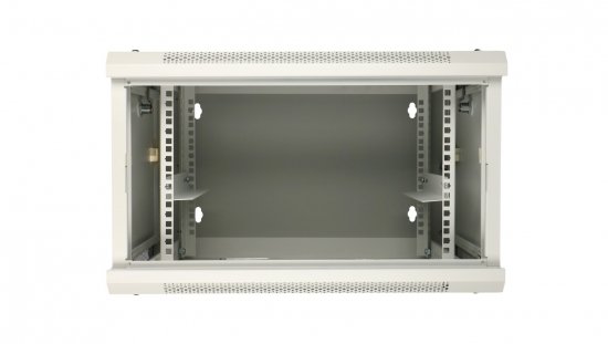 Szafa rack montowana na ścianie, dwusekcyjna Extralink 6U 600x600 AZH Szara