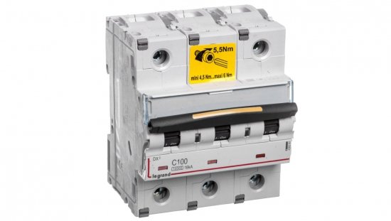 Wyłącznik nadprądowy 3P C 100A 10/16kA AC S313 DX3 409281