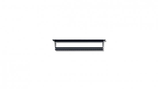 Patch panel 24 porty na moduły Keystone, 1U, czarny