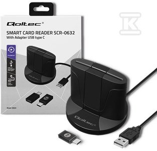 Inteligentny czytnik chipowych kart ID SCR-0632, USB typu C, 50632