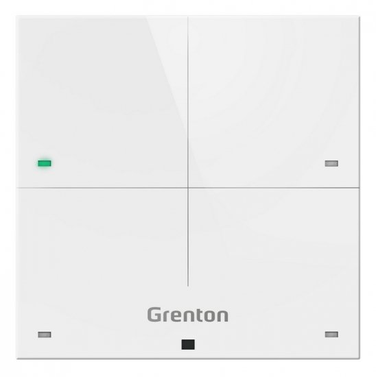 Panel dotykowy Grenton / 4 pola dotykowe / TF-Bus / biały szklany front