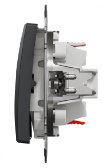 Schneider Electric, Sedna Design i Elements, Przycisk podwójny, czarny antracyt, SDD114118
