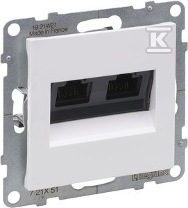 Gniazdo 2XRJ45/kat 5E UTP, BIAŁY SUNO 721151