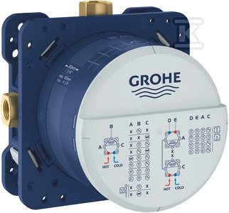 Uniwersalny element podtynkowy Rapido SmartBox 1/2 , głębokość instalacji 75-105 mm 35604000