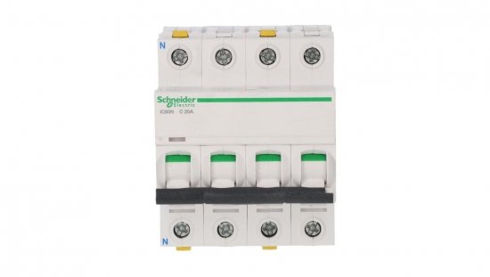 Wyłącznik nadprądowy 3P+N C 20A 6kA AC iC60N-C20-3N Acti9 A9F04720