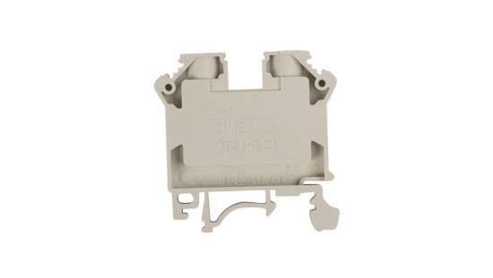 Złączka szynowa 2-przewodowa 6mm2 szara NOWA ZSG 1-6.0Ns 11421312