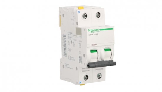 Wyłącznik nadprądowy 1P+N C 1A 6kA AC iC60N-C1-1N Acti9 A9F04601