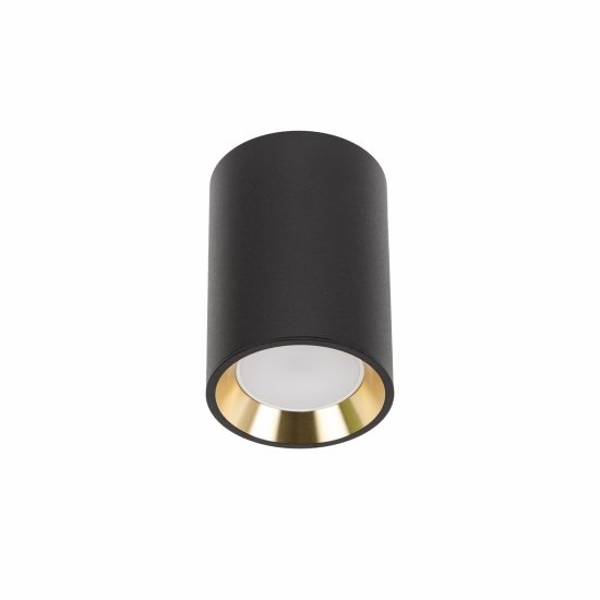 CHLOE GU10 MINI NATYNKOWA GU10 250V IP20 70x100mm CZARNY, ŚRODEK ZŁOTY   okrągła
