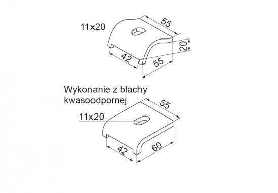Uchwyt dociskowy UDC 750806 /50szt./