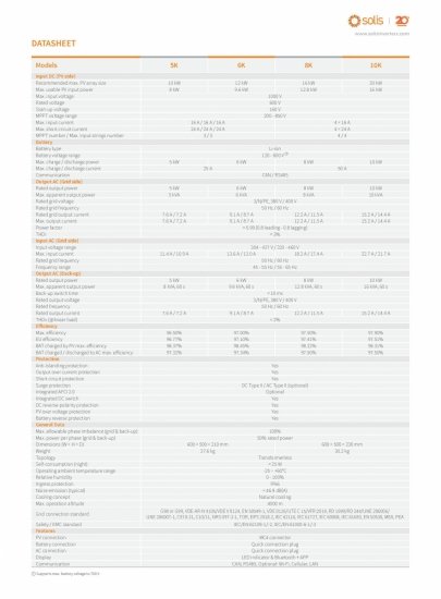 Zestaw Solis 8kW + Dyness Tower PRO TP7 (7.68 kWh)