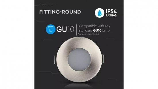 Oprawa punktowa Oczko 1xGU10 IP54 Satynowy Nikiel 3614