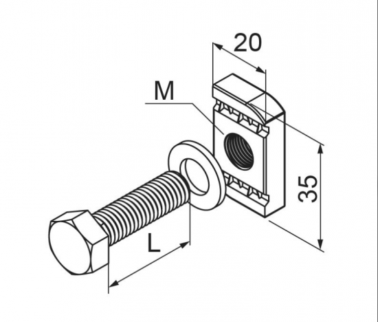 Śruba kompletna typ SR M10x30 650651