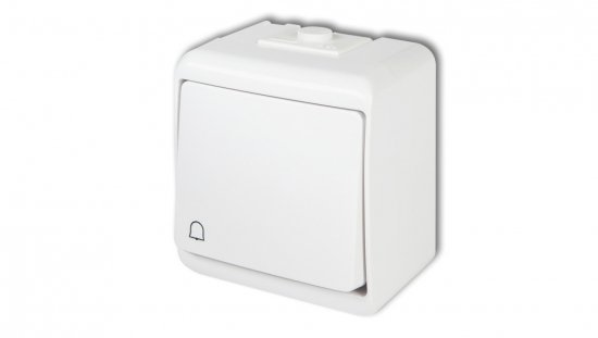 JUNIOR Przycisk /dzwonek/ biały IP54 WHE-4
