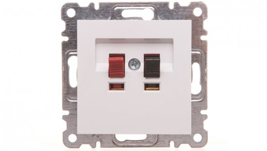 LUMINA2 Gniazdo głośnikowe białe WL3310