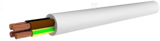 OWY-ŻO (H05VV-F) 4X1,0 500V BIAŁY