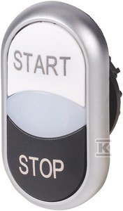 PRZYC.PODŚW.CZARNY START/STOP 24V