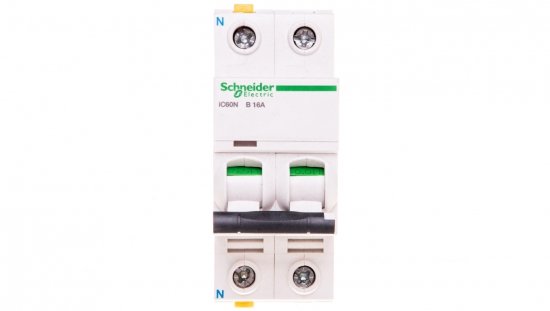 Wyłącznik nadprądowy 1P N B 16A 6kA AC iC60N-B16-1N A9F03616