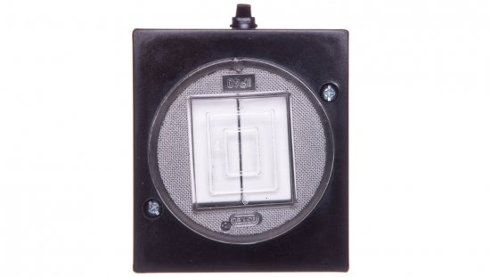 LAMBDA Łącznik hermetyczny świecznikowy IP44 czarny ŁNH-2LC/25