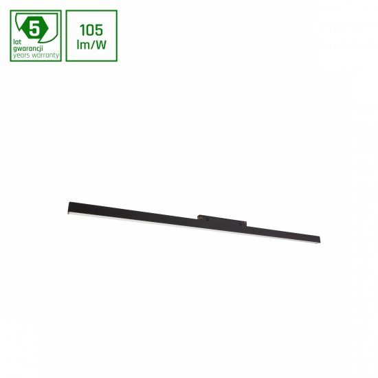 SYSTEM SHIFT - LINE L oprawa na szynoprzewód 902x23x42mm 22W 100st czarny 5 lat gw.