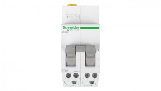 Przełącznik modułowy I-0-II 2P 20A iSSW A9E18074